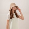 Anna-Kaci Crochet Bucket Hat with Adjustable Chin Strap and Back Button Eyelet Panel for Sun Protection - 3 of 4