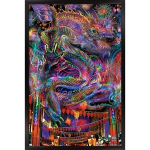 Trends International Jumbie - Dragon Framed Wall Poster Prints - 1 of 4