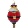 Kurt Adler Noble Gems Glass Ornaments for Christmas Tree, Hot Air Balloons, Assorted (Pack of 3) - 3 of 4