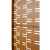 CAVINAS Patio Decorative Screen Metal Fence Privacy Screen with Rectangular Pattern for Outside and Garden, 76" H×48" W - 3 of 4