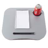 Hastings Home Laptop Buddy Portable Lap Desk With Cushioned Bottom, Pen Tray, and Cup Holder