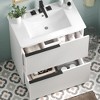 FONTOI 30 Inch Bathroom Vanity with Sink Freestanding Storage Cabinet with Full Extention Drawer Fluted Design for Bathroom, 30"*18"*34" - 2 of 4