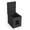 SEVOBAL Pet Crates and Houses 30 Gal Pet House Cozy Durable Wooden Design Free Standing for Living Room Bedroom, Black, 18.46"*23.62"*21.42" - 3 of 4