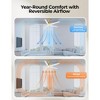 TALOYA 52 in. LED Ceiling Fan with Remote, Reversible Quiet DC Motor and 5 Blades 3 CCT Light,Golden White - 3 of 4