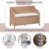 Bella Depot Entryway Storage Bench with Cushioned Seat and 2-Drawer - 4 of 4