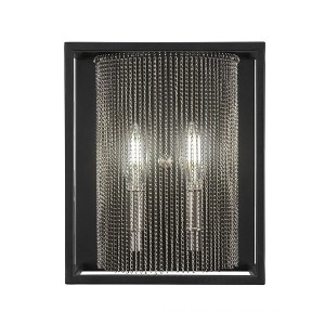 Toltec Lighting Cadina 2 - Light Sconce in  Matte Black/Brushed Nickel - 1 of 1