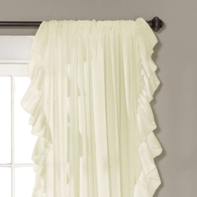 Set of 2 Reyna Light Filtering Window Curtain Panel - Lush Décor, 3 of 14