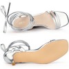 Allegra K Women's Strappy Lace Up Slingback Kitten Heel Sandals - 4 of 4