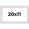 PosterPalooza | Sculpted White Picture Frame - UV Acrylic, Backing Board, Hanging Hardware Included - 2 of 4