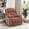 GlasFlength Accent Chairs Modern with Comfortable Seating for Living Room or Lounge Area Brown,40”*36.2”*43.7" - 3 of 4