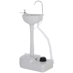 kleankin Portable Camping Sink Hand Wash Station Basin with 4.5 Gallon Water Tank, Soap Dispenser and Towel Holder