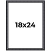 PosterPalooza | Linear Black Picture Frame - UV Acrylic, Foam Board Backing, Hanging Hardware - 2 of 4