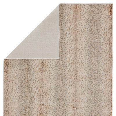 Reversible Gray Synthetic Fur 5' x 7' Area Rug