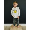 Kids Bruh Graphic Print Smiley Face Long Sleeve Tee Shirt - Olive + Scout - 4 of 4