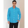 Lars Amadeus Men's Polka Dots Long Sleeves Dress Button Down Shirt - 2 of 4