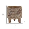 HomeRoots Set of Two Brown Polyresin 3 Ounce Bumble Bee Pot Planters - 3 of 4