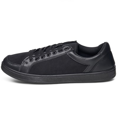 Alpine Swiss David Mens Fashion Sneakers Lace Up Low Top Retro Tennis Shoes Black 11 M US — фото 3