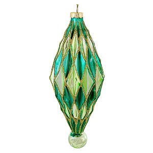 Cody Foster 7.0 Inch Midcentury Diamonds Large Christmas Tree Ornament , Christmas Decor Midcentury Modern (1PC) - 1 of 4