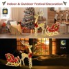 Slickblue Golden Christmas Reindeer Family Set, Lighted Elk Decorations for Garden, Lawn, or Yard Display - 4 of 4