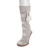 MUK LUKS Women's Tassel Slipper Socks - 2 of 2