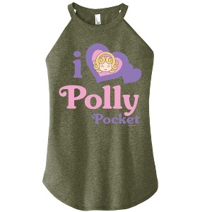 Women's - Polly Pocket - I Love Polly Pocket Graphic High Neck Tank - 1 of 2