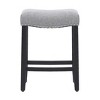 WestinTrends Upholstered Saddle Seat Barstool and Counter Stool - 3 of 4