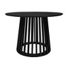 Vynxaria Round Coffee Table with Grille Molding - Versatile Design for Any Space - 3 of 4