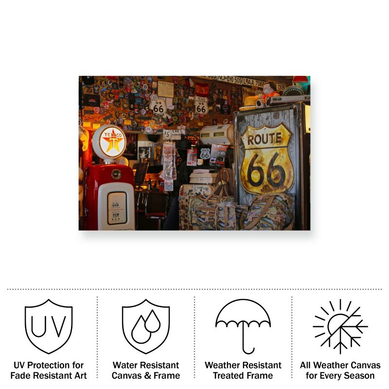 "Route66 Interior Store" Outdoor All-Weather Wall Decor, 3 of 8