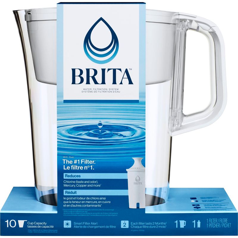 Brita Water Filter 10-Cup Tahoe Water Pitcher Dispenser with Standard Water Filter, 6 of 12