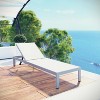 Modway Shore Outdoor Patio Aluminum Mesh Chaise - 3 of 4