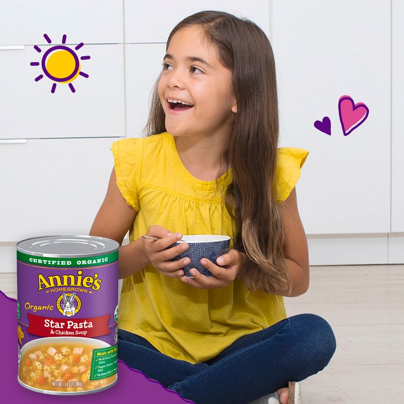 Annie&#39;s Organic Star Pasta and Chicken Soup - 14oz, 4 of 13