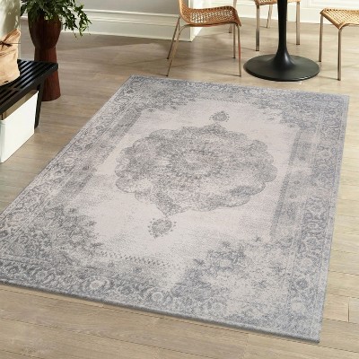Rosalia Cottage Medallion Indoor Area Rug - JONATHAN Y