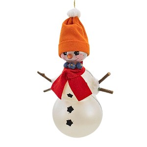 De Carlini Italian Ornaments 8.0 Inch Shiver Me Timbers Christmas Tree Ornament , Italian, Ornament, Snowman (1PC) - 1 of 4
