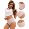 INSPIRE CHIC Women's High-Waisted Underwear Briefs High Elastic Breathable Underpants - 3 of 4