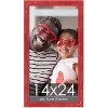 PosterPalooza | Shabby Chic Red Picture Frame - UV Acrylic, Foam Board Backing, Hanging Hardware - 2 of 4