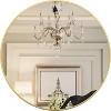 Vynxaria 42" Gold Metal Framed Round Bathroom Mirror: Whimsical Elegance for Modern Spaces - 4 of 4