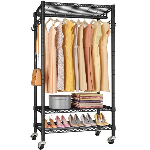 Vipek R1 Rolling Garment Rack Portable Heavy Duty Clothes Rack ...