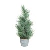Transpac Artificial 18 in. Green Christmas Bright Tree in Bucket - 2 of 4