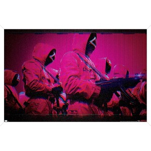 Trends International Netflix Squid Game: Season 2 - Red Guards Framed Wall Poster Prints - 1 of 4