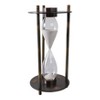 Modern Metal and Glass Hourglass Timer with Aluminum Frame and Built-In Compass - Elegant Decorative Accent Piece - 3 of 4