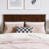 AFI Furnishings Nantucket Full Solid Wood Panel Headboard with Attachable Charger, Walnut - 2 of 4