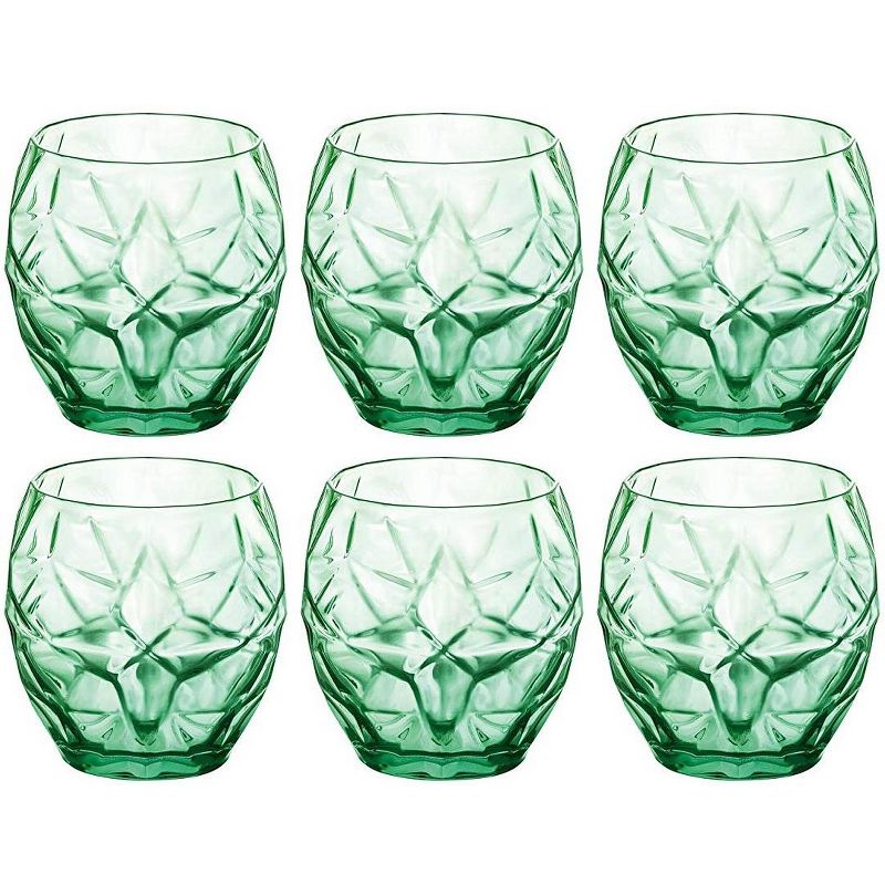 Bormioli Rocco Oriente Water Glass, 6-Piece, 13.5 oz, Cool Green,Cool Green, 1 of 6