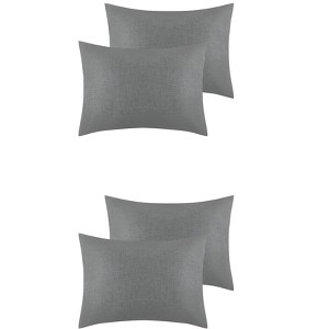 Unique Bargains Polyester Envelope Closure Soft Breathable Pillowcases Cover 4 Pcs - 1 of 4