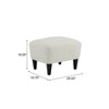 GDFStudio Gerald Contemporary Boucle Upholstered Club Chair and Ottoman Set - 4 of 4