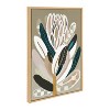 Kate & Laurel All Things Decor Sylvie Sage Protea Framed Canvas Wall Art by Inkheart Designs - 2 of 4