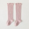 MyKids-Usa Baby Solid Color Wooden Ear Design Over Knee Socks In Autumn - 3 of 4