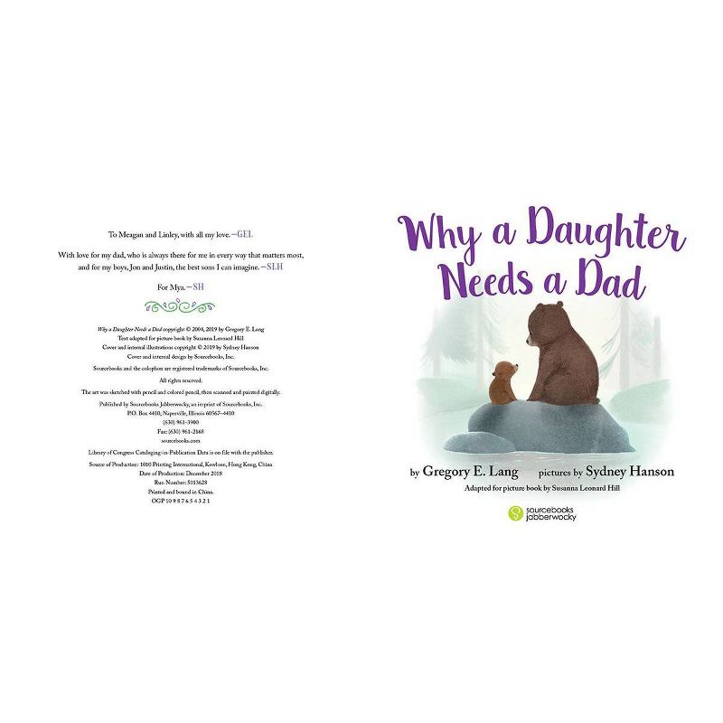 Why a Daughter Needs a Dad: Celebrate Father&#8217;s Day with this Special Picture Book! - by  Gregory Lang &#38; Susanna Leonard Hill (Hardcover), 2 of 7