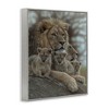 Stupell Industries King Lion Baby Cubs Wild Safari Animal Family Black Framed Giclee Art - 3 of 4