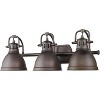 TOBILI Rubbed Bronze with Rubbed Bronze Shades- Vanity Lights, Bathroom Vanity Lights, Bathroom Light Fixture - 2 of 2