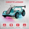 Electric Go Kart for Kids, 7AH Battery Powered Ride on Race Car w/Remote Control, Safety Belt, Slow Start, LED Headlights, Music - 2 of 4